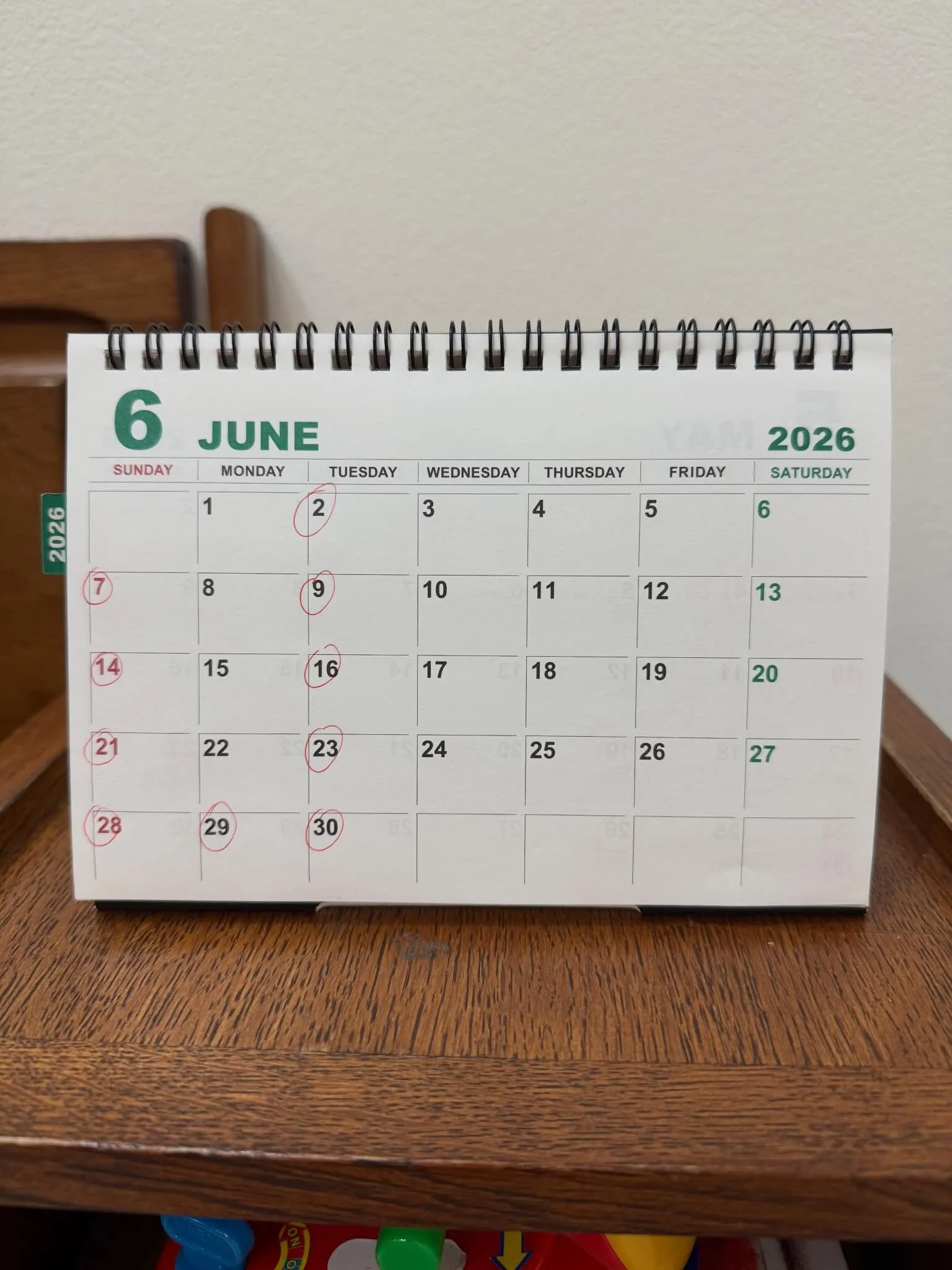 6月の営業日カレンダーをお届けします!